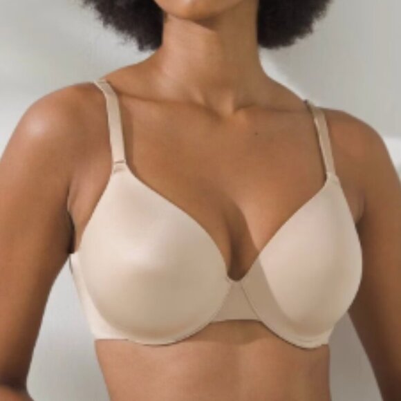 Vanishing Back Full Coverage Bra 34G Pale Sand Nude Neutral SOMA Cuup Skims gap - Picture 1 of 4